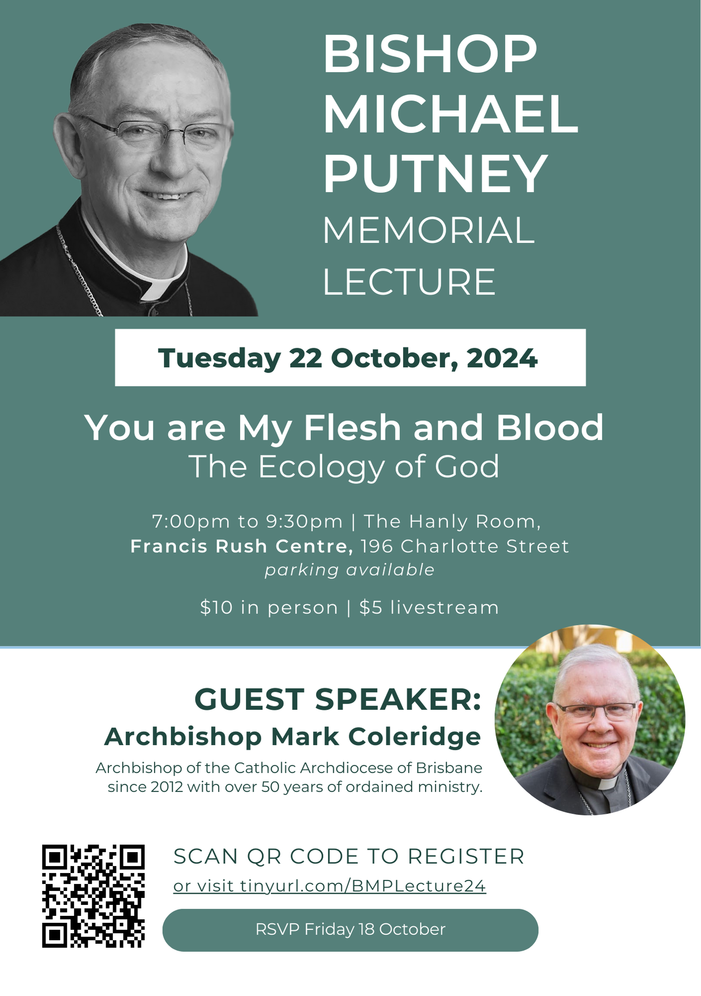 2024 Michael Putney Lecture A5 flyer